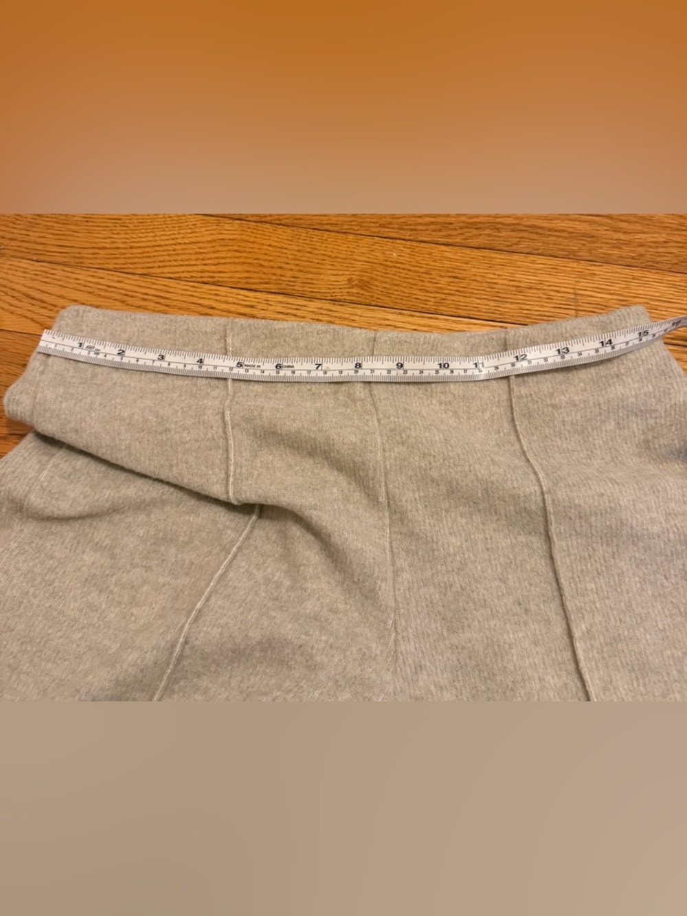 Women’s Divided by H&M Wide-Leg Knit Pants M & tank XS beige - Picture 6 of 9